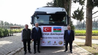 100 bin fidan kardeş ülke için yola çıktı