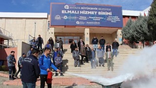 Büyükşehir in yangın eğitimleri sürüyor