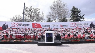 Çankayada 23 Nisan Ulusal Egemenlik ve Çocuk Bayramı coşkuyla kutlandı