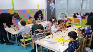 Konaklı minikler sanatla büyüyor