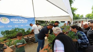 Efes Tarlası Yaşam Köyünün Yerel Tohumlardan Üretilen Fideleri Efes Selçuk Halkıyla Buluştu
