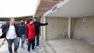 Ilıca Plajında yaz hazırlıkları sürüyor