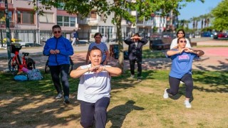 Konakta açık havada spor keyfi başladı