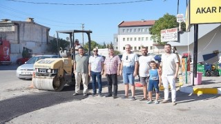 Burhaniye Sanayi Sitesinde Asfalt Yama Çalışmaları Başladı