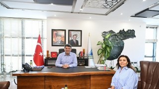 Şef Ayten Sanerden Başkan Kocamana Ziyaret