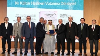 Yurt Dışına Kaçırılan Nadide Yazma Eserlerden “Kitab Şerhul-Esma” Yeniden Konyaya Kazandırıldı