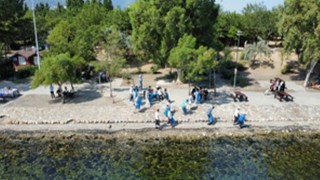 Çakalburnu Lagününde çevre temizliği