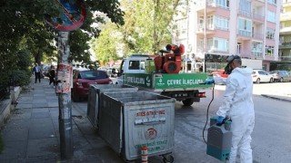 Çankayada İlaçlama Çalışmaları Sürüyor