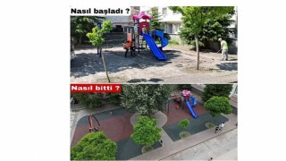 İnegöl Belediyesi Çocuklara Daha Sağlıklı Parklar Sunuyor