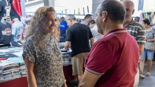 Başkan Ünsaldan pazar yeri ziyareti