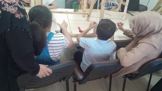 Çocukları Halı Dokuma Atölyesi;nde Ağırladık