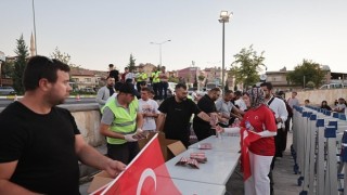 Nevşehirde Dev Ekranda Milli Maç Heyecanı Yaşandı