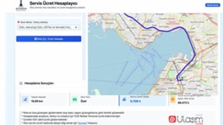 Servis ücretleri artık web sitesinden hesaplanacak