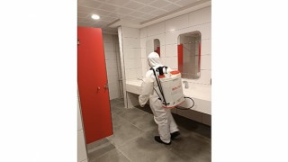 Bayrampaşada okullar dezenfekte ediliyor