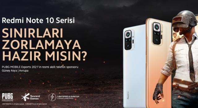 Xiaomi Redmi Note 10 serisi ile PUBG Mobile E-spor Turnuvalarının Türkiye'deki akıllı telefon sponsoru oldu