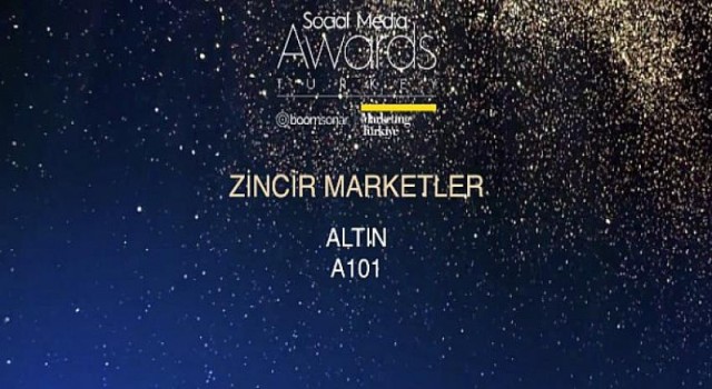A101 Zincir Marketler kategorisinde bu yıl da Altın Ödül’ün sahibi oldu.