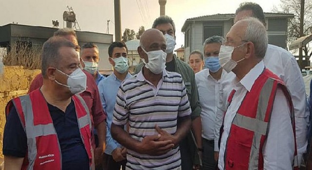 CHP Genel Başkanı Kılıçdaroğlu Manavgat Yangın Bölgesinde