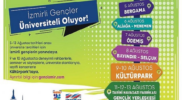 İzmir Büyükşehir Belediyesi üniversite tercihinde gençleri yalnız bırakmıyor