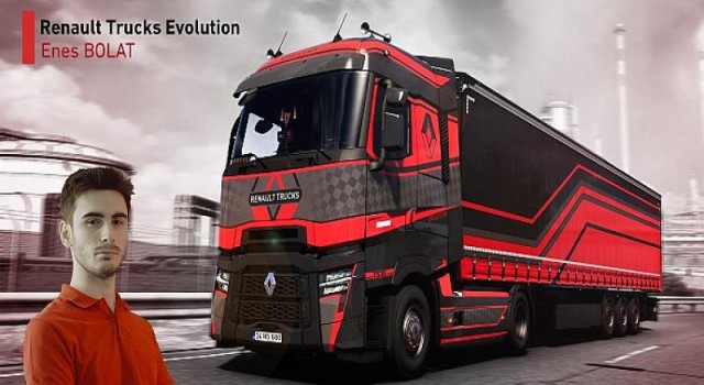 Renault Trucks’ın ets 2 oyunundaki uluslararası tasarım yarışmasını bir türk genci kazandı