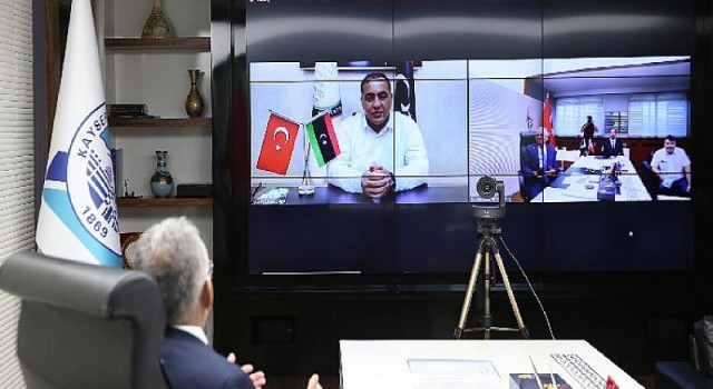 İki Kardeş Şehrin Başkanları, Video Konferans ile Buluştu