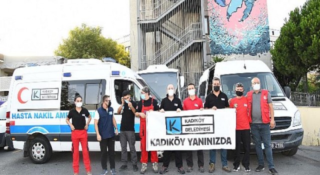 Kadıköy orman yangınlarıyla mücadeleye destek için üçüncü ekibini yolculadı