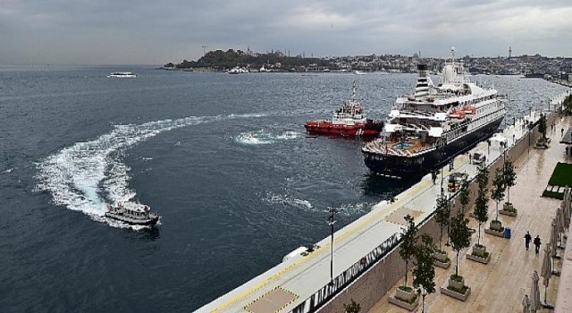 Galataport İstanbul ilk yolcu gemisini dünyanın tek yer altı kruvaziyer terminalinde ağırlıyor
