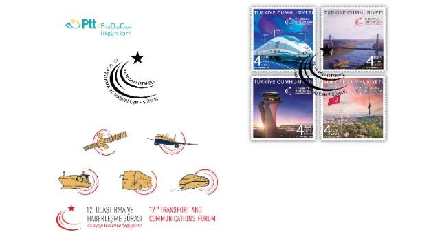 PTT’DEN “12. ULAŞTIRMA VE HABERLEŞME ŞÛRASI” KONULU ANMA PULU VE İLKGÜN ZARFI