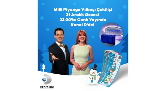 Geleneksel Milli Piyango yılbaşı çekilişi Kanal D ekranlarında!