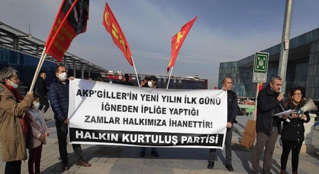 Hkp Bursa’da Zamları Protesto Etti