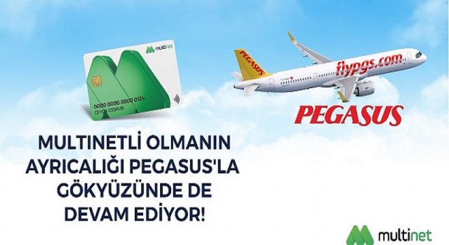Pegasus yolcuları uçak içi ikram alışverişlerini MultiNet’le ödüyor
