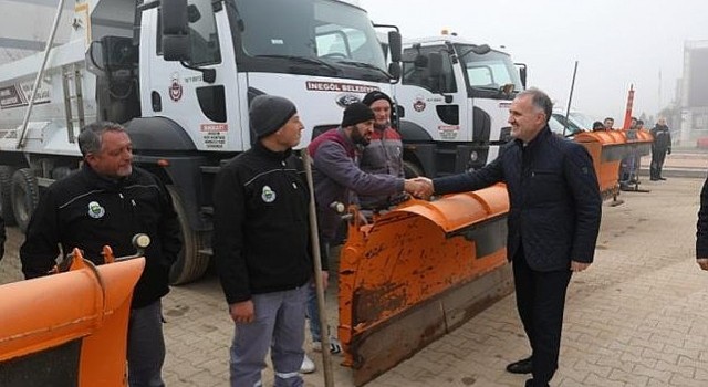 İnegöl Belediyesi Kış Hazırlıklarını Tamamladı