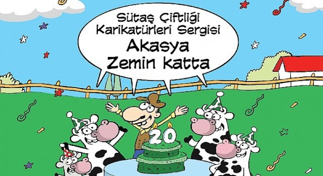 Sütaş Çiftliği Karikatürleri Sergisinin yeni durağı Akasya