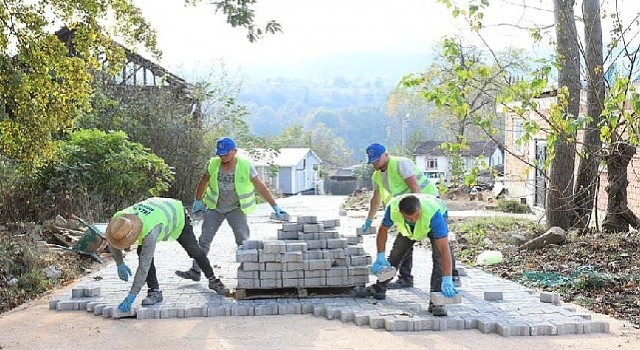 Hacıkarada Sokaklar Parke Taşla Kaplanıyor