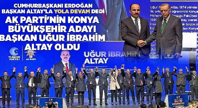 Cumhurbaşkanı Erdoğan Başkan Altay;la “Yola Devam” Dedi