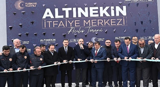 Başkan Altay Altınekine Kazandırılan İtfaiye Merkezinin Açılışını Yaptı