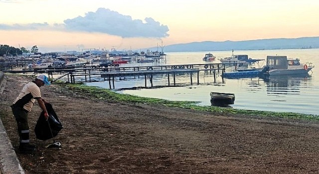 Başiskele sahili Büyükşehir le hem temiz hem güvenli