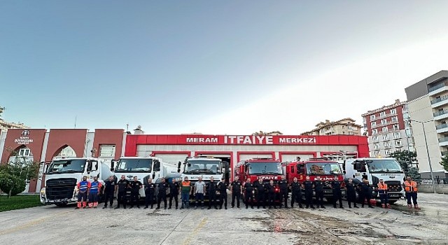 Konya Büyükşehir Alanya daki Yangında Söndürme Çalışmalarına Destek Oluyor