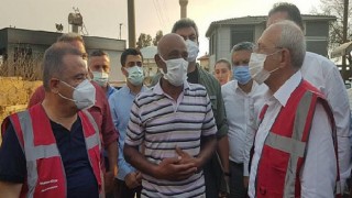 CHP Genel Başkanı Kılıçdaroğlu Manavgat Yangın Bölgesinde