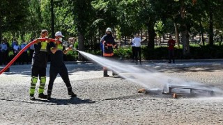Ankara İtfaiyesi’nden Anfa personeline yangın tatbikatı eğitimi