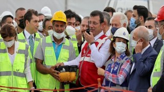İmamoğlu Zafer Bayramında Yeni Metro İnşaatına İlk Harcı Döktü