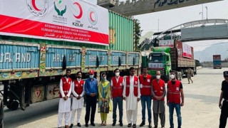 Kızılay Kara Yolu İle İlk Yardım Konvoyunu Afganistan’a Ulaştırdı