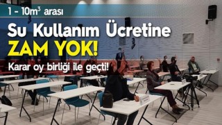 Lüleburgaz’da suya zam yok!