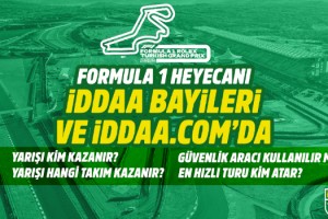 Türkiye GP'sine özel bahisler iddaa'da