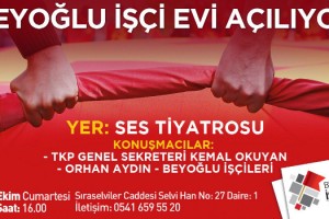 Türkiye Komünist Partisi'nin ülke genelinde açtığı semt ve işçi evlerine Cumartesi günü bir yenisi daha ekleniyor.