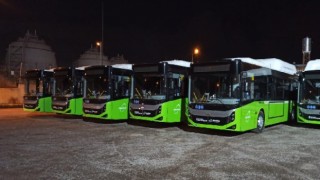 5 körüklü otobüs Büyükşehir’e teslim edildi