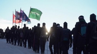 İzciler Sarıkamış şehitleri için -30 derecede çadırda sabahladı