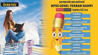 Nevşehir’de Öğretmen ve Memur Adaylarına Ücretsiz KPSS Genel Tekrar Kampı