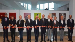 Kıbrıs Modern Sanat Müzesi’nin düzenlediği “Cumhuriyet Sergisi”, KKTC Cumhurbaşkanı Ersin Tatar ve Cumhuriyet Meclisi Başkanı Zorlu Töre’nin katılımı ile açıldı