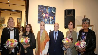 Konservatuvar öğrencilerinin sergisine sanat severlerden tam not