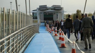 Mimar Sinan üstgeçidinde bisiklet yolu yapıldı